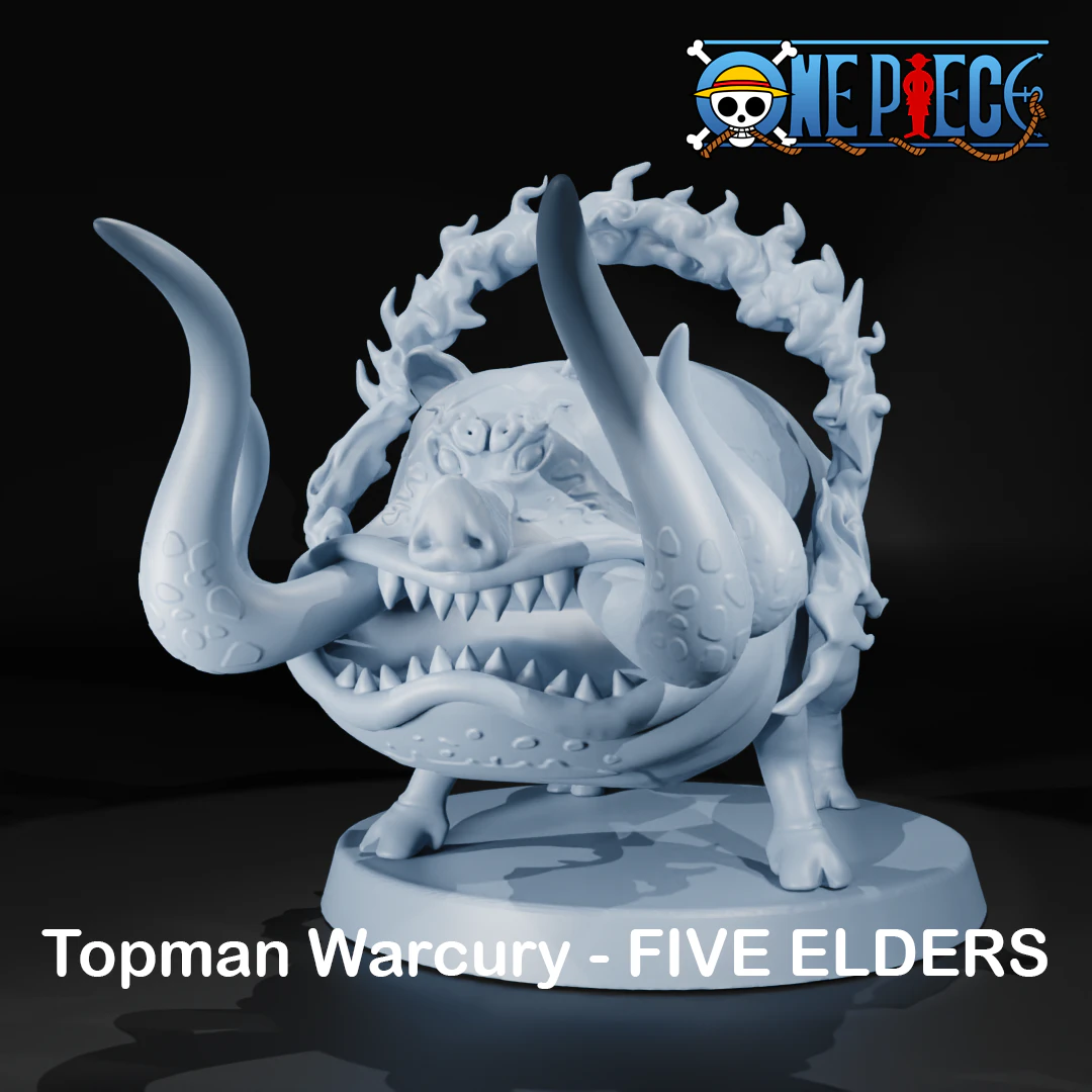 TOPMAN WARCURY - FIVE ELDERS - FULL TRANSFORMATION 3D Print Model .c4d .max .obj .3ds .fbx .stl .blend 