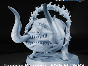 TOPMAN WARCURY - FIVE ELDERS - FULL TRANSFORMATION 3D 打印模型