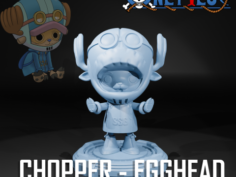 CHOPPER EGGHEAD - ONE PIECE FANART Modelo de impresión 3D