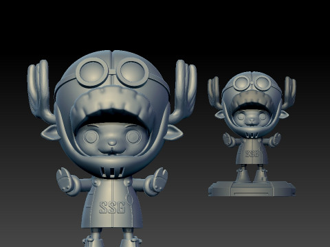 CHOPPER EGGHEAD - ONE PIECE FANART 3D प्रिंट मॉडल