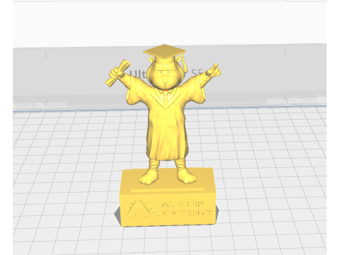GRADUATION MASCOT AUBURN UNIVERSITY - 3D PRINT 3D Print Model