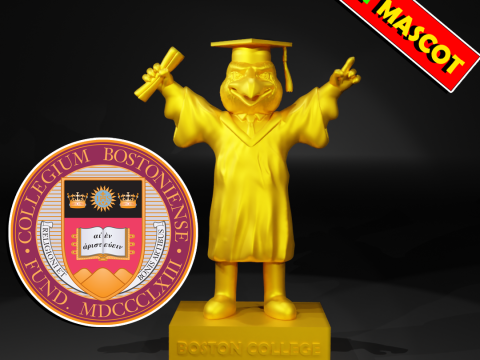 GRADUATION MASCOT BOSTON COLLEGE STATUE - 3D PRINT 3D Принт Модель
