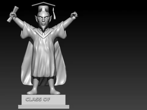 GRADUATION MASCOT DUKE UNIVERSITY - 3D PRINT 3D Print Model