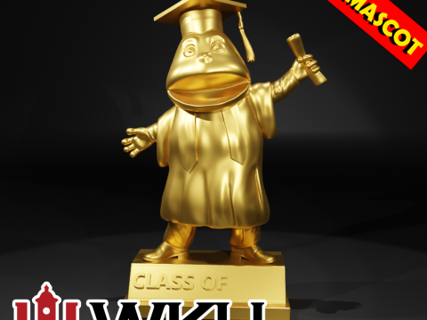 GRADUATION MASCOT WESTERN KENTUCKY UNIVERSITY - 3D PRINT 3D Принт Модель