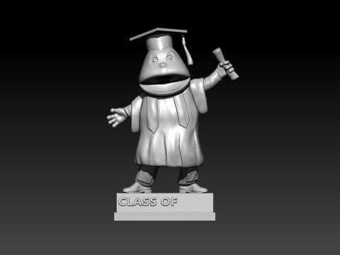 GRADUATION MASCOT WESTERN KENTUCKY UNIVERSITY - 3D PRINT 3D Принт Модель