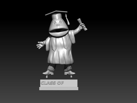 GRADUATION MASCOT WESTERN KENTUCKY UNIVERSITY - 3D PRINT 3D Принт Модель