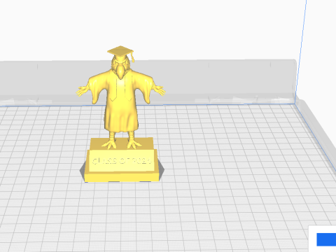 GRADUATION MASCOT UNIVERSITY OF LOUISVILLE - 3D PRINT Model do druku 3D