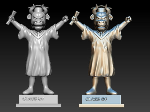 GRADUATION MASCOT UNIVERSITY OF SOUTH FLORIDA - 3D PRINT 3D प्रिंट मॉडल