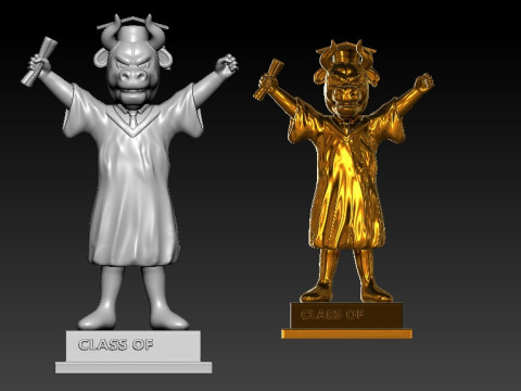 GRADUATION MASCOT UNIVERSITY OF SOUTH FLORIDA - 3D PRINT 3D प्रिंट मॉडल
