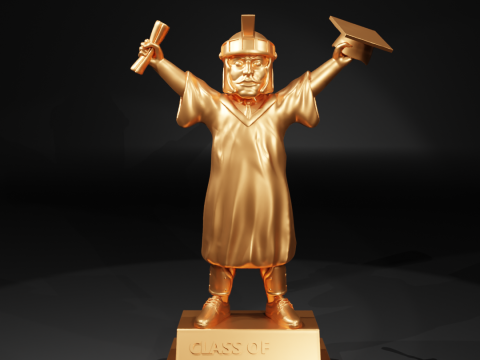 GRADUATION MASCOT MICHIGAN STATE UNIVERSITY - 3D PRINT 3D 打印模型