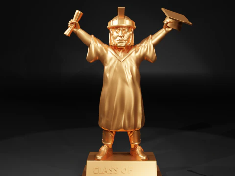 GRADUATION MASCOT MICHIGAN STATE UNIVERSITY - 3D PRINT 3D Print Model