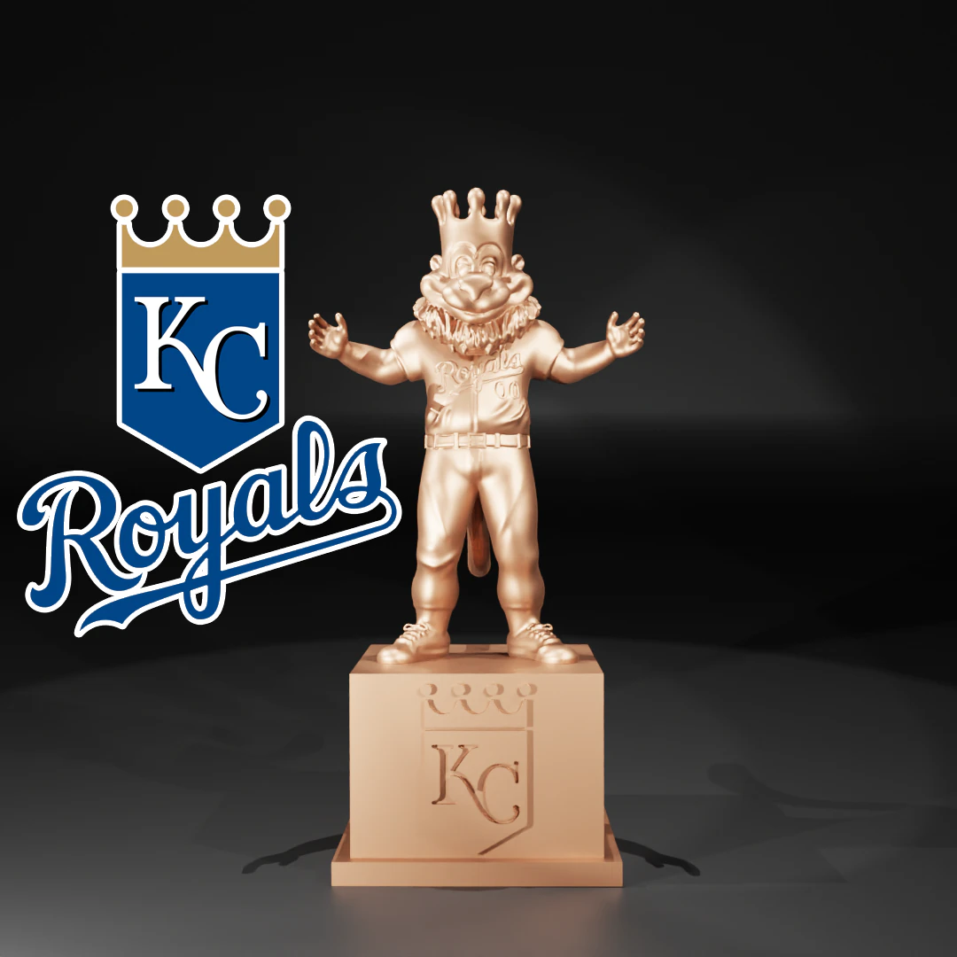 MLB - KANSAS CITY ROYALS MASCOT STATUE - 3D PRINT 3D Print Model .c4d .max .obj .3ds .fbx .stl .blend 