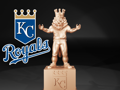 MLB - KANSAS CITY ROYALS MASCOT STATUE - 3D PRINT 3D Print Model