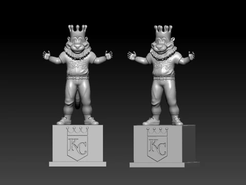 MLB - KANSAS CITY ROYALS MASCOT STATUE - 3D PRINT 3D Print Model