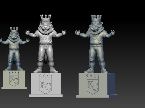 MLB - KANSAS CITY ROYALS MASCOT STATUE - 3D PRINT Modelo de impresión 3D