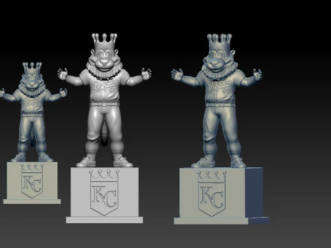 MLB - KANSAS CITY ROYALS MASCOT STATUE - 3D PRINT 3D Print Model