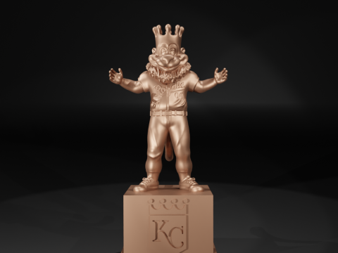 MLB - KANSAS CITY ROYALS MASCOT STATUE - 3D PRINT Modelo de impresión 3D