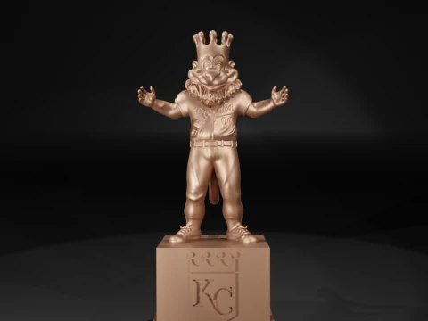 MLB - KANSAS CITY ROYALS MASCOT STATUE - 3D PRINT 3D Print Model