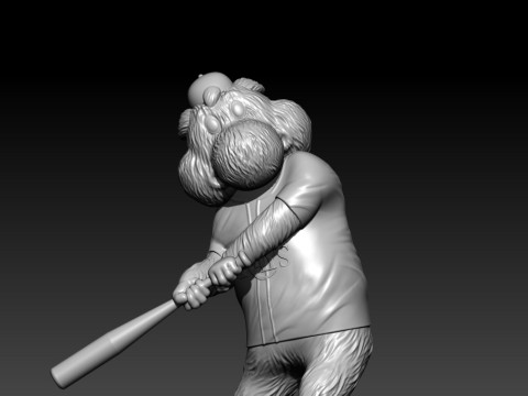 MLB - TAMPA BAY RAYS BASEBALL STATUE DESTOP - 3D PRINT 3D Baskı Modeli