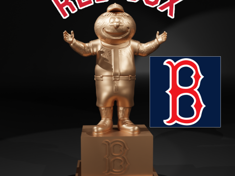 MLB - BOSTON RED SOX BASEBALL MASCOT STATUE 3D Принт Модель