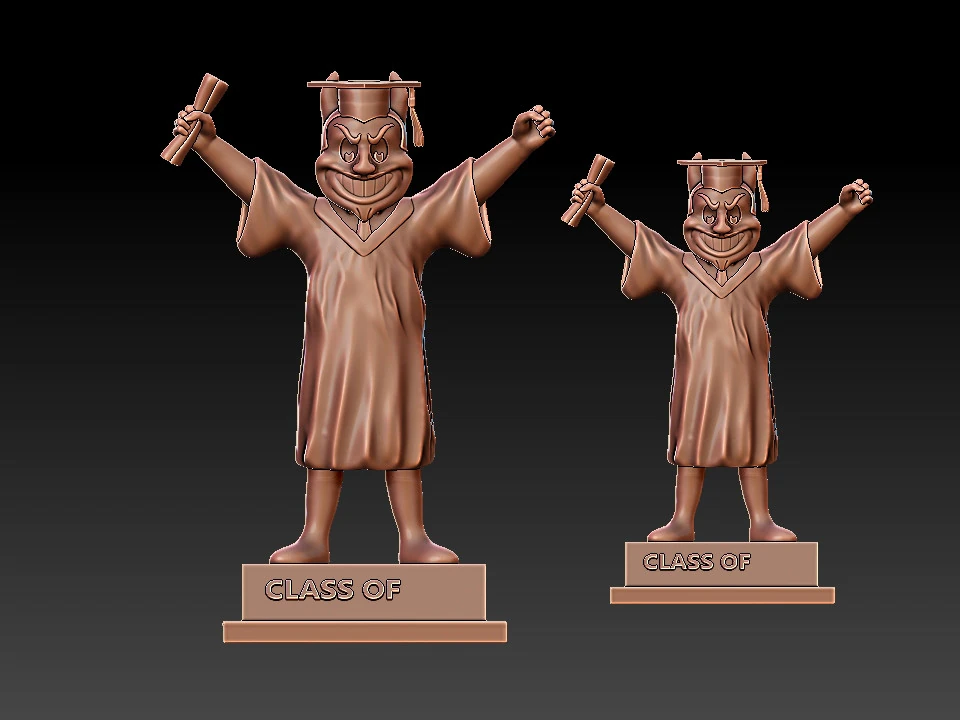 GRADUATION MASCOT ARIZONA STATE UNIVERSITY - 3D PRINT 3D Print Model .c4d .max .obj .3ds .fbx .stl .blend 
