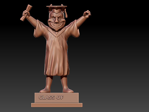 GRADUATION MASCOT ARIZONA STATE UNIVERSITY - 3D PRINT 3D-Druckmodell