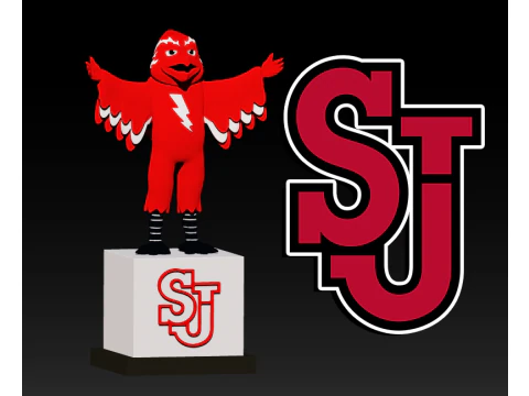 NCAA - EST&Aacute;TUA DO MASCOTE DA UNIVERSIDADE DE S&Atilde;O JO&Atilde;O - Modelo de Impressão 3D