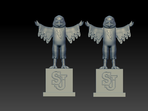 NCAA - ST JOHNS UNIVERSITY MASCOT STATUE - 3D PRINT 3D 프린트 모델