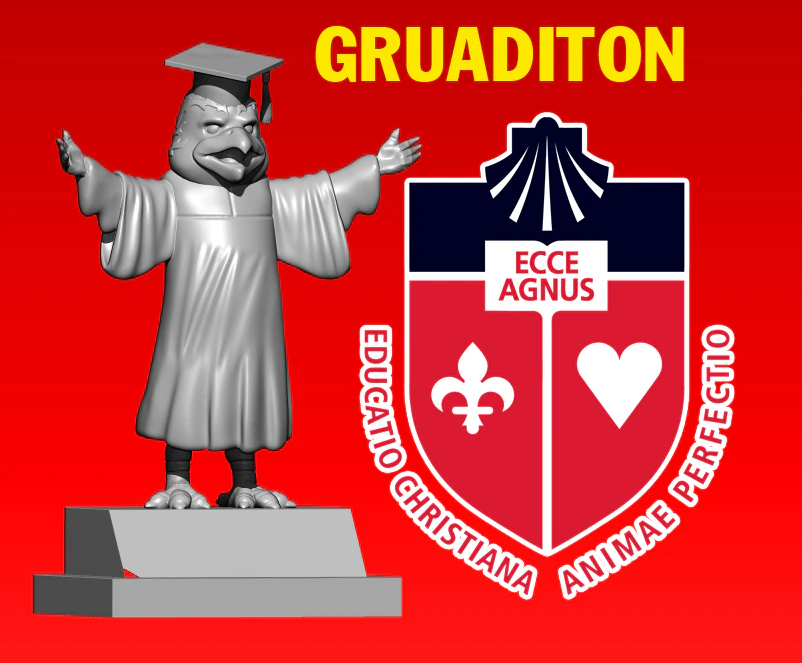 GRADUATION MASCOT ST JOHNS UNIVERSITY - 3D PRINT 3D Print Model .c4d .max .obj .3ds .fbx .stl .blend 