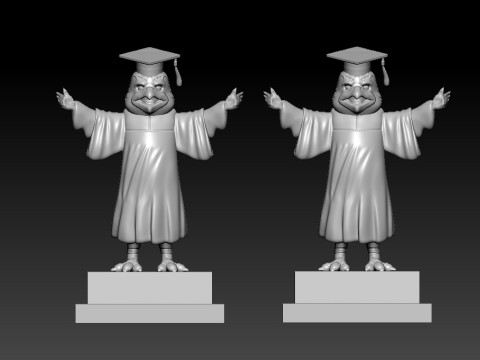 GRADUATION MASCOT ST JOHNS UNIVERSITY - 3D PRINT 3D Принт Модель