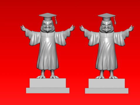 GRADUATION MASCOT ST JOHNS UNIVERSITY - 3D PRINT 3D Принт Модель