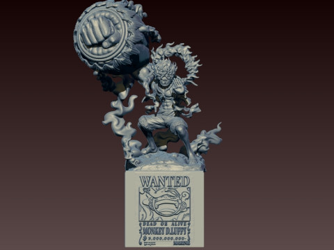 LUFFY NIKA - GEAR 5 - ONE PIECE - SPLIT PART - 3D PRINT MODEL Model do druku 3D