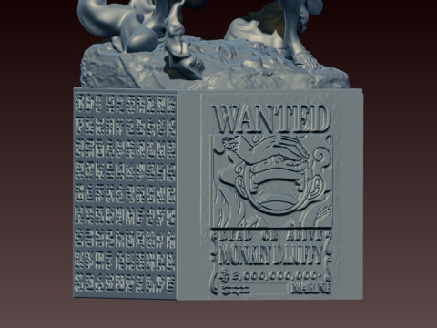 LUFFY NIKA - GEAR 5 - ONE PIECE - SPLIT PART - 3D PRINT MODEL Model do druku 3D