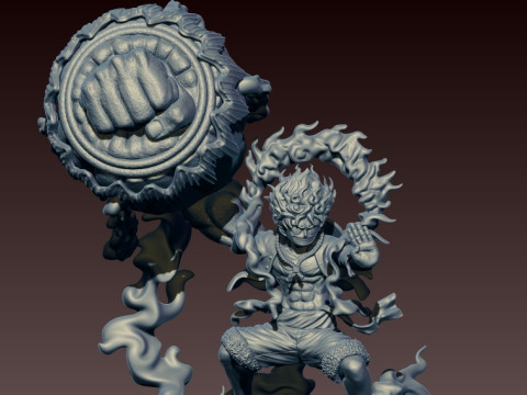LUFFY NIKA - GEAR 5 - ONE PIECE - SPLIT PART - 3D PRINT MODEL Model do druku 3D