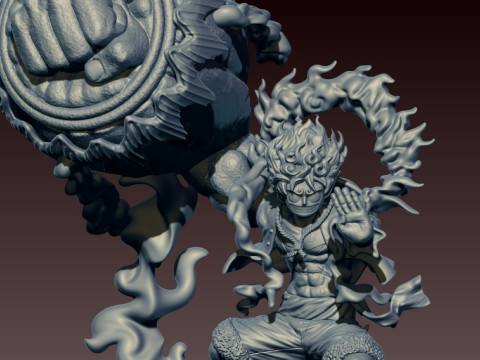 LUFFY NIKA - GEAR 5 - ONE PIECE - SPLIT PART - 3D PRINT MODEL Model do druku 3D