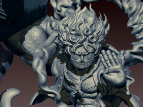 LUFFY NIKA - GEAR 5 - ONE PIECE - SPLIT PART - 3D PRINT MODEL Model do druku 3D