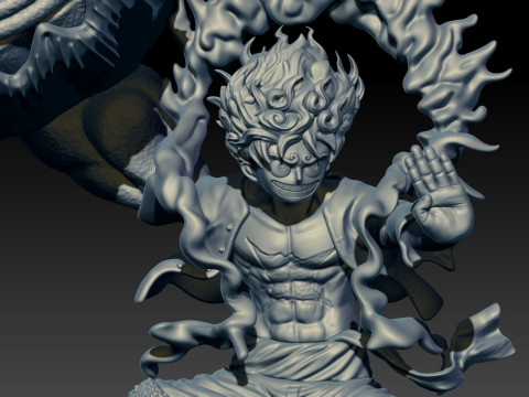LUFFY NIKA - GEAR 5 - ONE PIECE - SPLIT PART - 3D PRINT MODEL Model do druku 3D