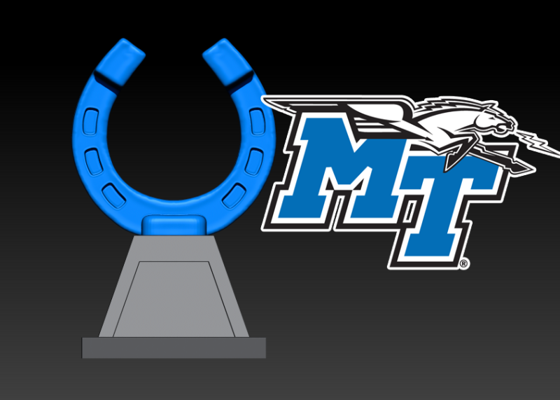NCAA - MIDDLE TENNESSEE STATE UNIVERSITY STATUE - DECOR 3D Print Model .c4d .max .obj .3ds .fbx .stl .blend 
