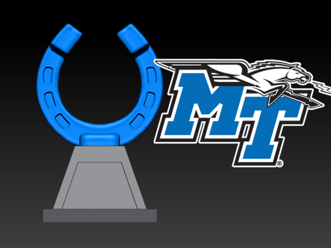 NCAA - MIDDLE TENNESSEE STATE UNIVERSITY STATUE - DECOR 3D 打印模型
