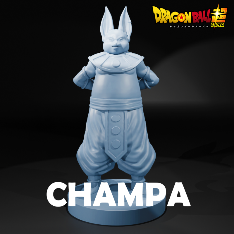 CHAMPA - GOD OF DESTRUCTION - DRAGON BALL 3D 打印模型 .c4d .max .obj .3ds .fbx .stl .blend