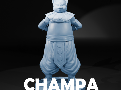 CHAMPA - GOD OF DESTRUCTION - DRAGON BALL 3D 打印模型