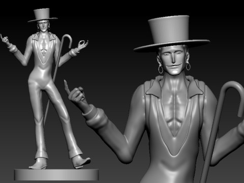 LAFFITTE - BLACKBEARD PIRATES - ONE PIECE 3D-Druckmodell