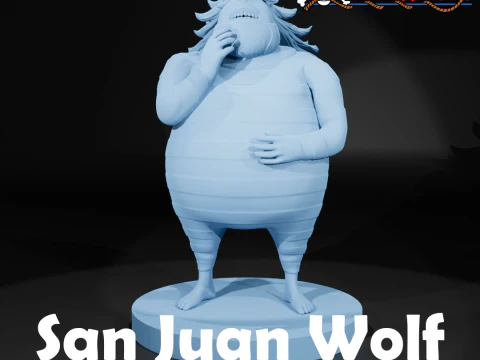 SANJUAN WOLF - 黑胡子海盗 - 海贼王 - 3d 打印 3D 打印模型