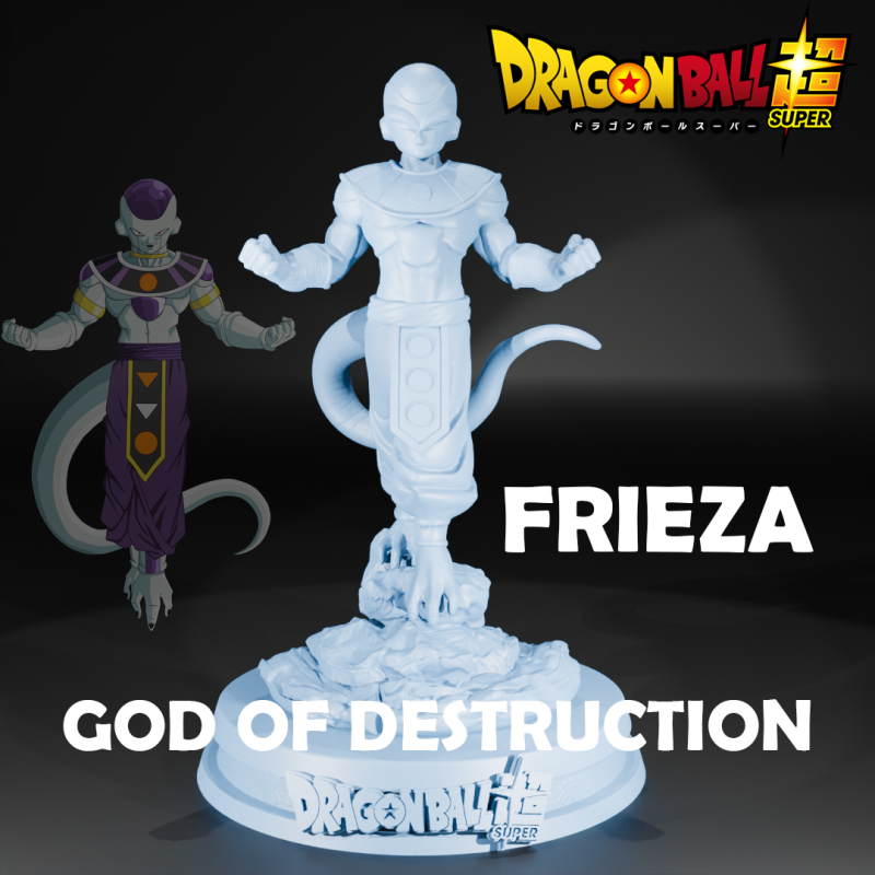 FRIEZA - GOD OF DESTRUCTION VERSION - DRAGON BALL 3D-printmodel .c4d .max .obj .3ds .fbx .stl .blend 