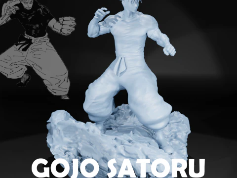 GOJO Satoru - JUJUTSU KAISEN - 3D BASKI 3D Baskı Modeli