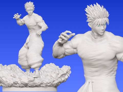 GOJO SATORU - JUJUTSU KAISEN - 3D PRINT Modèles 3D en vedette
