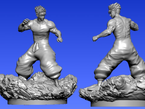GOJO SATORU - JUJUTSU KAISEN - 3D PRINT Modèles 3D en vedette