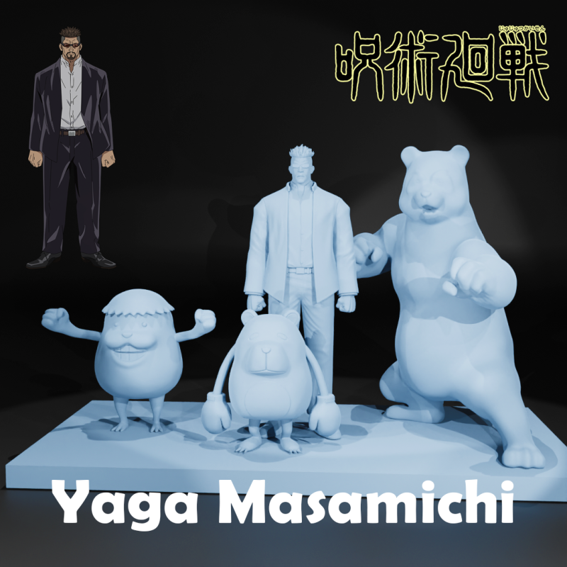 YAGA MASAMICHI - JUJUTSU KAISEN - 3D PRINT 3D Принт Модель .c4d .max .obj .3ds .fbx .stl .blend 