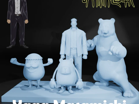 YAGA MASAMICHI - JUJUTSU KAISEN - 3D BASKI 3D Baskı Modeli