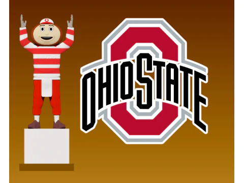 BRUTUS BUCKEYE - UNIWERSYTET STANU OHIO - MASKOTKA Model do druku 3D